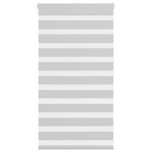 vidaXL Doppelrollo Hellgrau 75x100 cm Stoffbreite 70,9 cm Polyester