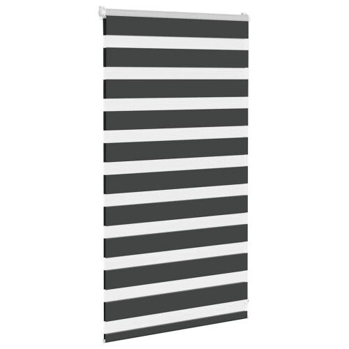 VidaXL vidaXL Doppelrollo Schwarz 80x100 cm Stoffbreite 75,9 cm Polyester 2