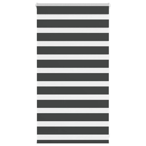 VidaXL vidaXL Doppelrollo Schwarz 80x100 cm Stoffbreite 75,9 cm Polyester