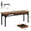 Tribesigns Bureau d'ordinateur double Tribesigns de 200 cm de long avec 2 tiroirs, bureau d'?criture, bureau 2