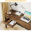 Tribesigns Bureau d'ordinateur double Tribesigns de 200 cm de long avec 2 tiroirs, bureau d'?criture, bureau 6