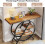 Tribesigns Tribesigns console table 100 cm entry table with 4-tier shelf, hallway sofa table 6