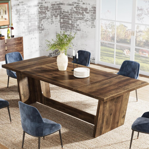Tribesigns Tribesigns Dining Table Kitchen Table for 6-8 People, 180 x 79 x 75 cm, Rectangular Dining Table 2