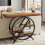 Tribesigns Tribesigns console table 100 cm entry table with 4-tier shelf, hallway sofa table 5