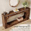 Tribesigns Tribesigns Konsolentisch 160cm schmales Sofa Eingangstisch mit 2-Tier Lagerung 5