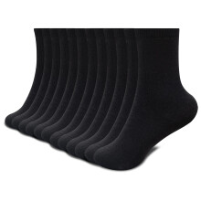 (7-10 Years (12.5-3.5), 6 Black) Kids Unisex 6 Pack Winter Warm Thermal Socks