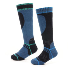(11-14 Years (4-6), Blue) Kids Boys Thermal Ski Winter Skiing Socks