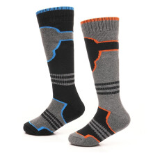 (11-14 Years (4-6), Grey) Kids Boys Thermal Ski Winter Skiing Socks