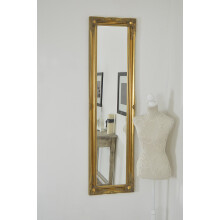 Mirror 5Ft6 X 1Ft6 167cm X 45cm Large Gold Antique Design Dress Big Wall Bargain, 168x46