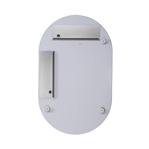 Croydex Croydex Harrop Rounded Rectangle Mirror with Hang N Lock Fitting System,Silver, 650 x 400 x 5mm 1
