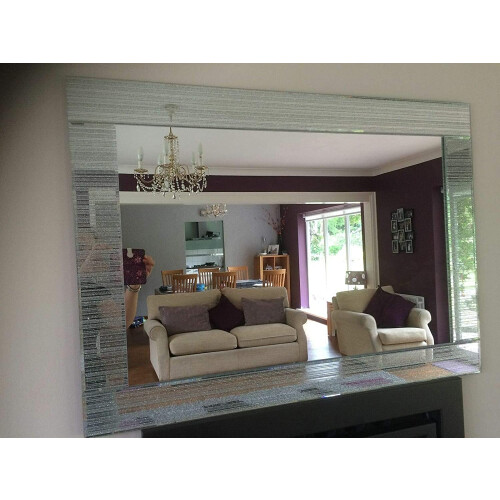 New Glitter Frame Mirror Room/Bathroom Use Dimensions: 40 x 60cm (Approx.) 2