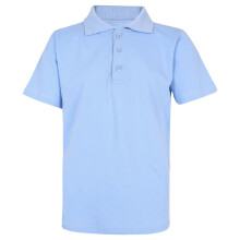 (15-16 Years, Sky Blue) Kids Boys T Shirts Summer Soft Plain Polo