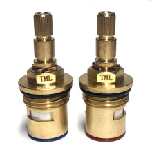 Howdens Lamona Rhone, Hi-Tech, Black & Chrome, Adra Compatible Tap Cartridge Valve Pair