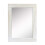 Stonebriar Rustic Rectangular Worn White Wood Frame Hanging Wall Mirror for Vertical or Horizontal Display 1