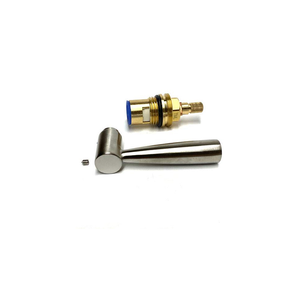 Franke Olympus, Basel, Filterflow Kubus Compatible Cold Tap Handle Lever And Cartridge (Brushed Steel) 5060565763081