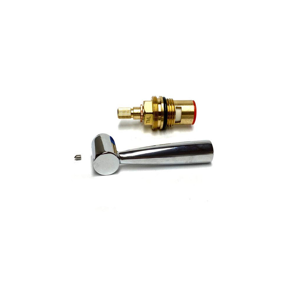 Franke Olympus, Basel, Filterflow Kubus Compatible Hot Tap Handle Lever And Cartridge (Chrome) 5060565763104