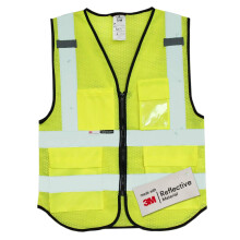 Vesta de siguran?a cu mai multe buzunare Salzmann 3M - Vesta reflectanta de nalta vizibilitate - realizata cu material reflectorizant 3m - ntl