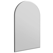 MirrorOutlet,120 x 80,Frameless,YC108 Large Arched Modern Venetian Glass bevelled Wall Mirror 2Ft7 X 3Ft11 (80cm X 120cm)