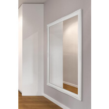 MirrorOutlet Milton manor White Full Length Antique Beveled Leaner Wall Mirror 5Ft6 X 3Ft6 164cm X 102cm, XY084-M