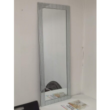 Biznest Glitter Silver Mirror Rectangle Shape Full Length Wall Mirror Frame Beautiful Decoration Art Piece Gift (40Cm X 110Cm)