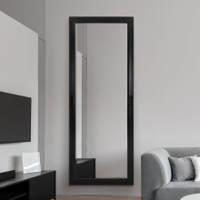 Large Full Length Leaner Classic Ornate Styled Black Mirror 6ft x 2ft4 (180 x 70cm)