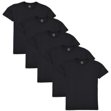 (11-12 Years, Black) Kids Unisex Pack Of 5 Plain PE School T Shirts