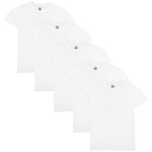 (5-6 Years, White) Kids Unisex Pack Of 5 Plain PE School T Shirts