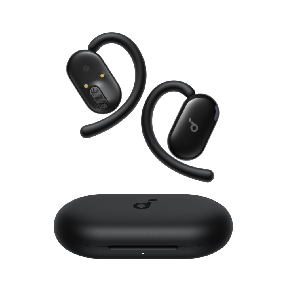 Soundcore V20i By Anker Open-Ear Headphones, Adjustable Ear Hooks, Ultra-Comfort, Snug Fit, Powerful Sound, Clear Calls, Ip55, Led Lights, 36H