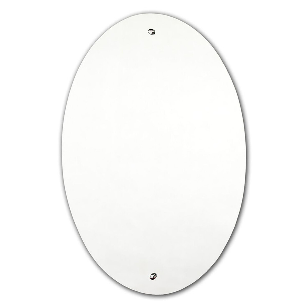 DEENZ Oval Drilled Mirror Wall Mounted Frameless Bathroom Living Room A Must Have Mirror Home D?cor Durable