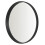 Home Selections Black Round Wall Mirror, 50cm, Wooden Deep Framed Circle Mirror 1