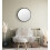 Home Selections Black Round Wall Mirror, 50cm, Wooden Deep Framed Circle Mirror 4