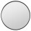 Home Selections Black Round Wall Mirror, 50cm, Wooden Deep Framed Circle Mirror 2