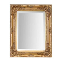 Select Mirrors Rhone Mirror - French Vintage, Antique Baroque Style - 42cm x 53cm - Chic Home Decor (Antique Gold)