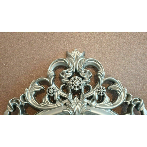 DEENZ New Beautiful Baroque Wall Mirror Silver Chic Mirror Home Decor 62X49Cm 2