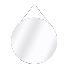 GreyZouq Silver Round Mirror, Wall Mirror Metal Framed Round Wall Mirror for Bathroom, Bedroom Hallway and Living Room (50 CM) (Silver Round)