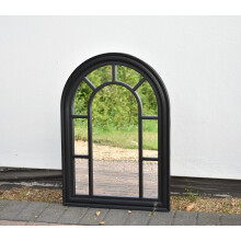 70x50cm WINDOW STYLE WALL MIRROR SIMPLY STYLISH DECOR MIRROR BLACK WALL WINDOW MIRROR (BLACK)