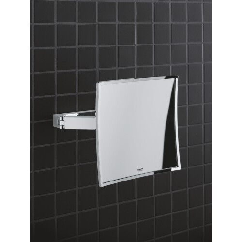 Grohe GROHE Selection Cube Shaving Mirror Chrome 40808000 2