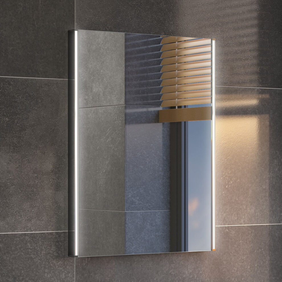 Ibathuk Light 450 X 600 Mm Modern Illuminated Led Bathroom Mirror Sensor + Demister Ml3002