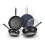 Tefal T-fal B210S574 One Stackables 5 Pcs Pan Set, Titanium Nonstick, Multi-Functional, Black, Aluminum 1