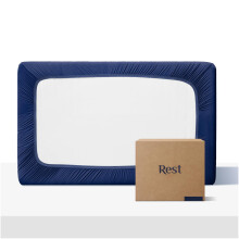 REST Evercool+ -lakanat, parivuode, keskiyönsininen, 33 cm syvä (jopa 40 cm), hengittävä lakanat kuumille nukkujille ja yöhikoiluun, Ionic+ itsep