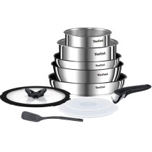 Tefal Ingenio 10 Piece Emotion Stainless Steel Induction Pan Set