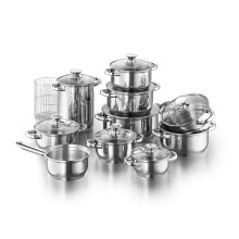 Kopf Cookware Set Induction Stainless Steel (19 Pieces)