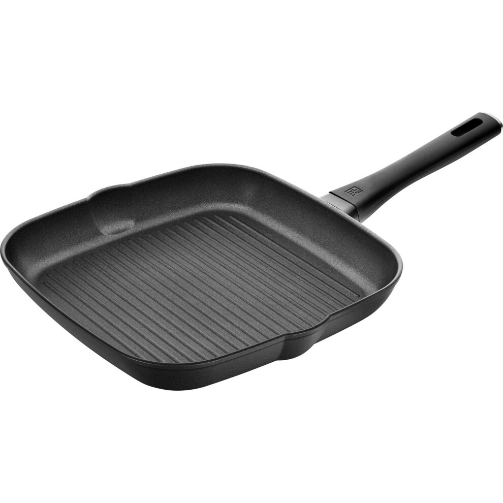 ZWILLING Shine 28 cm Aluminium Rectangular Frying Pan with Non-Stick Coating - Black-image-OPC-PG9DKT9-NEW