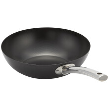 Judge Essentials Stir Fry Wok, 28cm - Non Stick & Carbon Steel Pan with Stainless Steel Handle