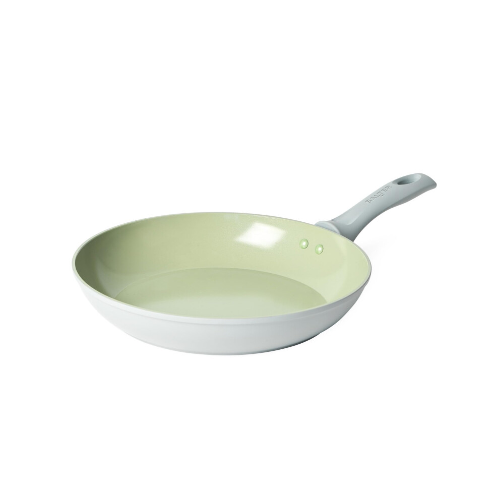 Salter Earth 28cm Frying Pan ? Healthy Ceramic Non-Stick Coating, PFAS-Free Induction Cookware, Small Aluminium Egg Pancake Cooking Skillet, Easy