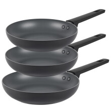 Russell Hobbs COMBO-8694 Frying Pan Set ? 10 x Tougher Non-Stick*, Induction Suitable, High-Performance Easy Clean, Metal Safe, Little/No Oil, 5 Year