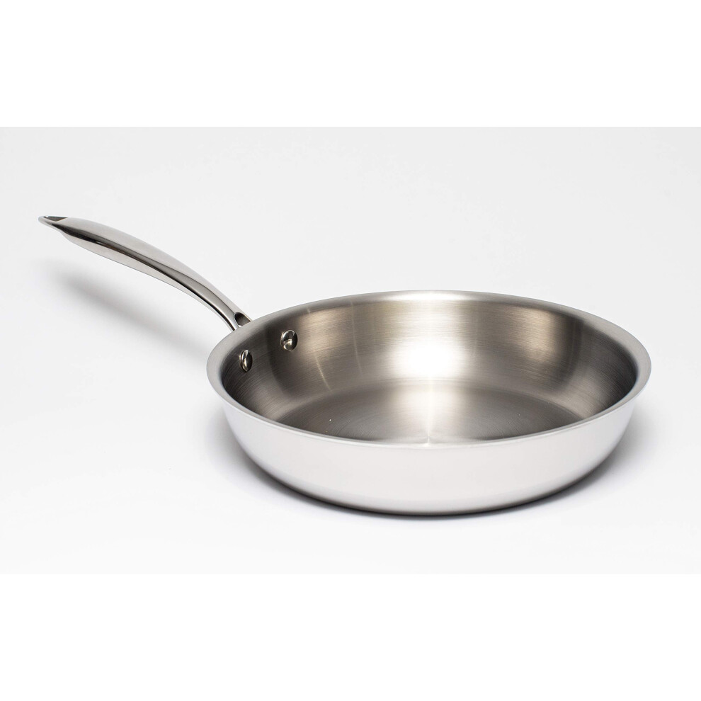 Zinel 5020 Tri-Ply Stainless Steel Frying Pan, 20cm-image-OPC-PG9DM28-NEW