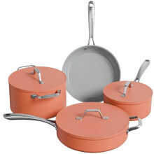 CIARRA Beyond Cookware Set Nonstick Induction Hob Pots and Pans Set with Lids with 24cm Dutch Oven, 26cm Frying Pan, 28cm Saute Pan, 20cm
