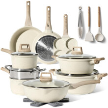 Just Perfecto pots and Pans Sets Non Stick, Induction hob pan Set, Saucepan Set, Non Stick Frying pan Set with lid Stock Pot, deep Frying pan, pots