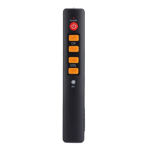 Socobeta Universal Remote with Big Buttons - Replacement Learning Smart Controller for TV, STB, DVD (Orange)